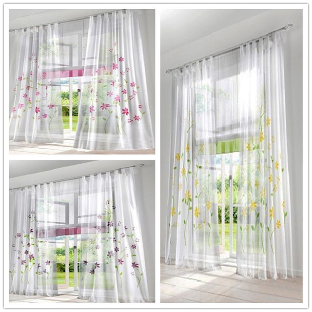 GS 1 Schmetterling Gardinen Fenster Vorhang Voile