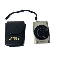 Canon ELPH APS 35mm Point and Shoot Film Camera 24-48mm Zoom Case UNTESTED