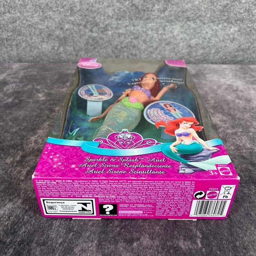 Disney Princess Sparkle & Splash Ariel - NEW Sealed 2008 Mattel Little Mermaid - Picture 4 of 7