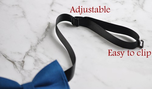 Teenage Boy Kids 100% Cotton Craft Bow Tie BLACK NAVY BLUE Brown 7-14 Years Old - Picture 59 of 121