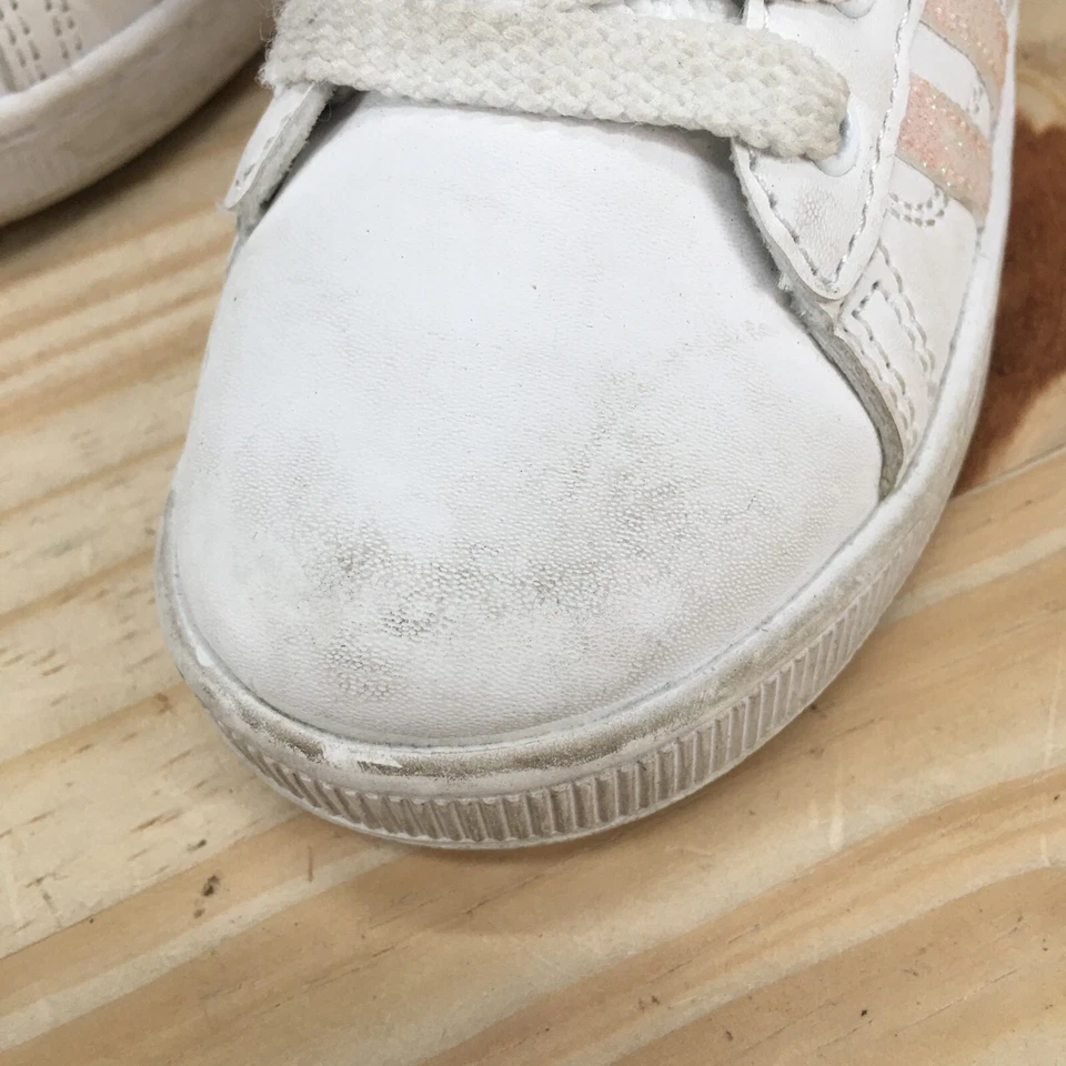 Zapatillas K-Swiss Niños 12 Blanco Rosa Lazo Parte Superior Baja Con Cordones Informales 56732-121-M Foto 3 de 4