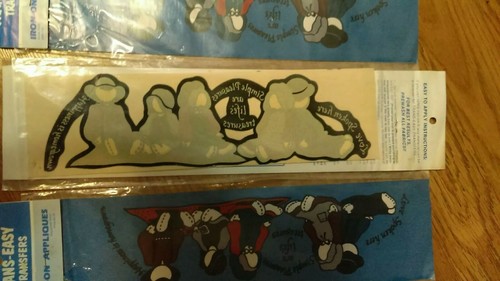 Lot 4 Vintage Amish Dolls Iron On Transfers Appliques trans-Easy Fabric Design - Picture 3 of 4