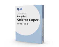 2 PACK Quill Brand 8.5" x 11" Multipurpose Copy Paper, Blue, 20lbs, 500 Sheets 