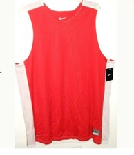 NIKE BASKETBALL SLEEVELESS SHIRT TOP RED WHITE Medium Basketball 626702