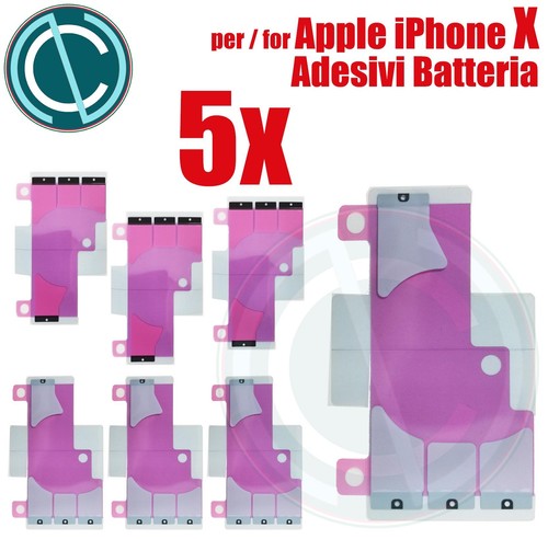 iPhone X 10 Adesivo per fissaggio sostituzione batteria biadesivo sticker scocca - Picture 4 of 10