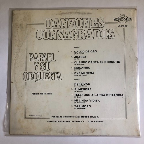 RAFAEL UND SEIN ORCHESTRA - GEWEIHTE TÄNZE - MEXIKANISCHE LP - Bild 2 von 4