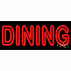 Brand New "Dining" 32x13 Real Neon Sign w/Custom Options 11380