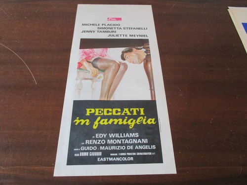 ORIGINAL POSTER SÜNDEN IN DER FAMILIE MICHELE PLACIDO SIMONETTA STEFANELLI - Bild 1 von 2