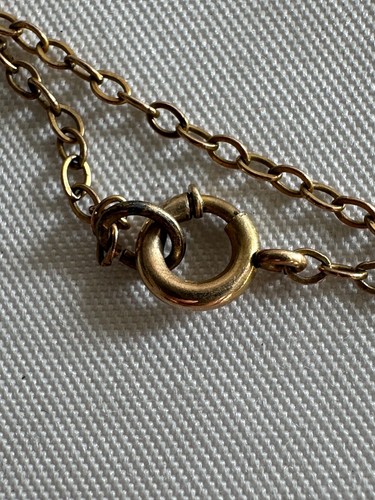 "Collar de cadena vintage 12GF con colgante 18,5"" B16" - Imagen 6 de 7