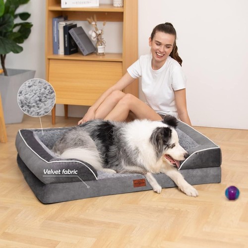 Waterproof Foam Dog Bed 42x30 Inches Non-Slip Washable for Extra Large Dogs - Picture 7 of 11