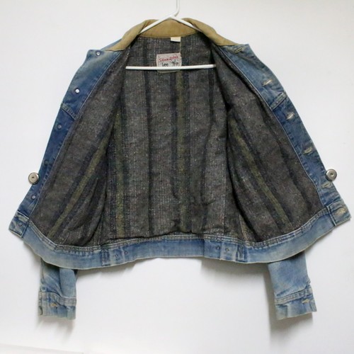 Lee Storm Rider Jeans Jacket Men’s Size 44 Blanket Lined Denim Vintage '76 - '86 - Picture 2 of 24