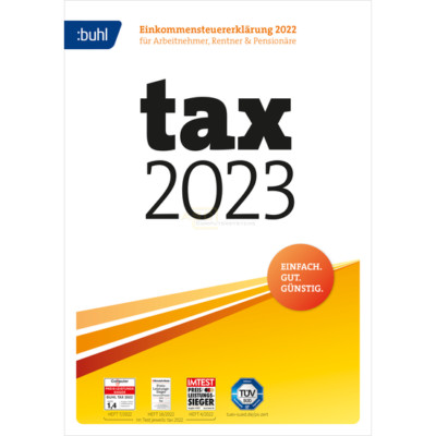 tax 2023 Download für Steuererklärung 2022 Windows 10/11 ESD-Key per eMail (NEU)
