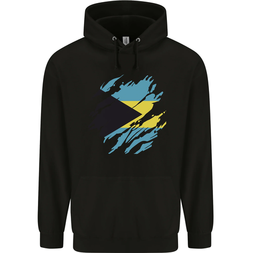 Torn Bahamas Flag Bahamians Day Football Childrens Kids Hoodie - Picture 15 of 88