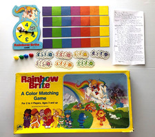 RAINBOW BRITE A COLOR MATCHING GAME GOLDEN 1983 VINTAGE RARE