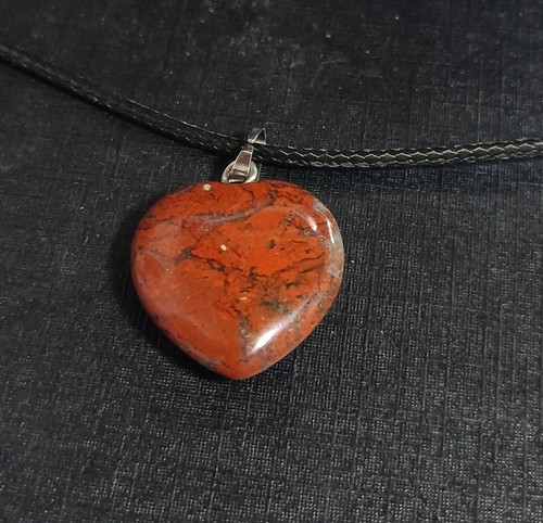 crystal heart pendant + crystal stone pendant rose heart stone cross necklace uk - Picture 11 of 15