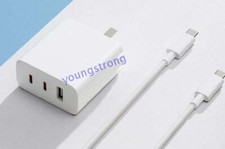 Xiaomi 67W GaN 3 Port Fast Charge Wall Charger Cable For Mi MIX Fold 3 15 13 Pro