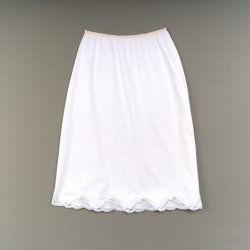 De colección Shadowline Mujer Medio Slip Talla S Marfil Blanco Nylon Encaje 23" Largo EE. UU. - Imagen 3 de 7