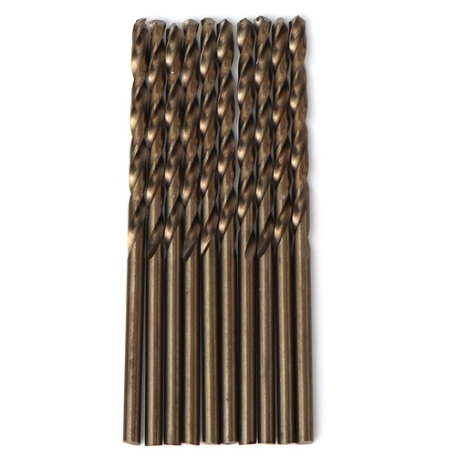 10PCS 0.5mm-7mm M35 HSS-CO Cobalt Drill Bits Twist Drill Bit For Stainless Steel - Picture 2 of 6