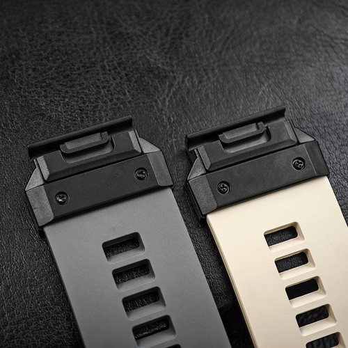 Silicone Watch Band Strap Metal Buckle For Garmin Fenix 7 7X 6 6X 5 5X 3 Tactix - Picture 4 of 17