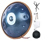 432Hz D Minor 10 Notes Handpan Steel Tongue Drum Massive Percussion Hand Drum