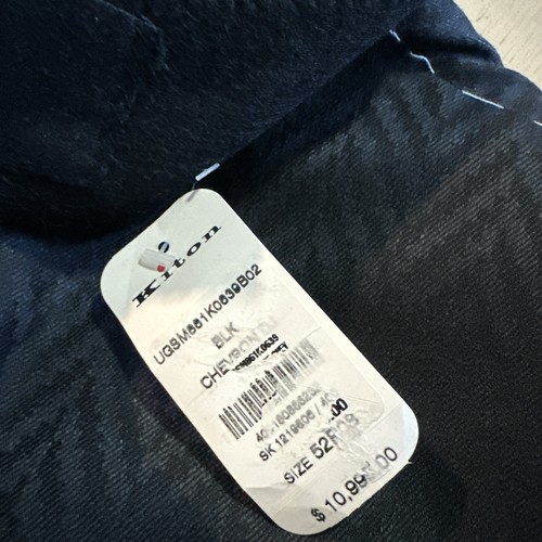 New $10995 Kiton Cashmere & Linen Diner Jacket Blazer Navy/Black 42R US/52R Eu - Picture 12 of 12