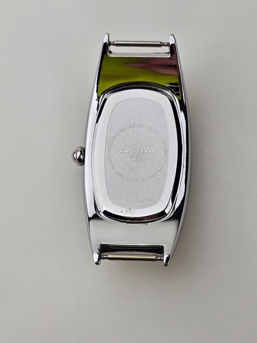 Activa Pink Pearl Oval Concave Glass Swiss 495494 Wristwatch Tested Working - Picture 5 of 11