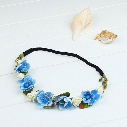 Haarband ELEGANCE Blumen Blume Blumenkranz Stirnband Trachten Dirndl Haarblume - Bild 16 von 16