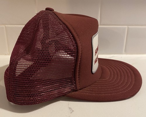 Vtg Snapback Patch Hat Horizon Helicopters Trucker Mesh Made in USA 80's - Picture 3 of 6