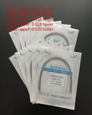 Dental Orthodontic Stainless Steel Arch Wires Round Wire Ovoid/Natural 10pcs/bag