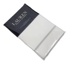 Ralph Lauren King Sham Spencer Border White Sage 100 Cotton Pillowcase New 135