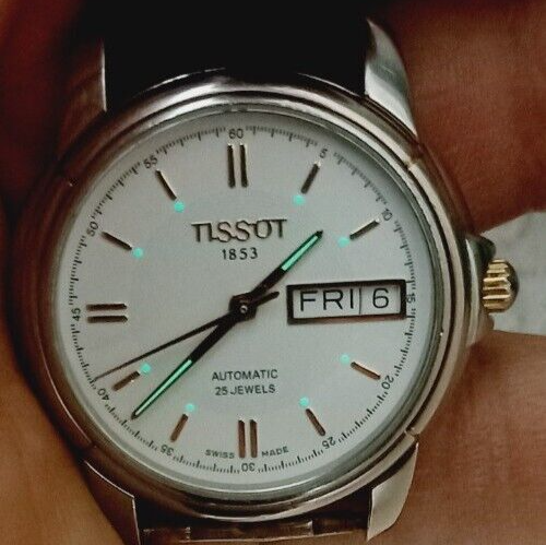 Reloj Automático Hombre Vintage TISSOT 1853 A660/760 ETA 2836-2 día/fecha Hecho en Suiza - Imagen 6 de 21