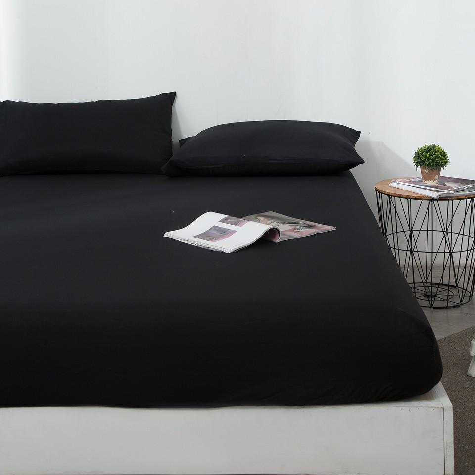 Waterproof Fitted Sheet Twin Queen King Size Extra Deep 31/41cm Bed
