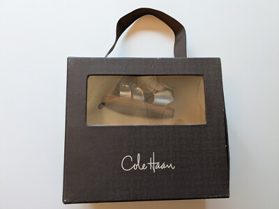 Cole Haan Mini Jamie 2 Weave Silver NEVER BEEN WORN baby shoes w/ gift box
