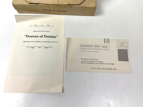 Lot 2 Don Zolan Children Art Plates  Dozen of Daisies & Summer's Child Box & COA - Picture 7 of 7