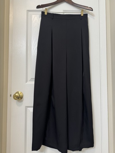 Black Slit Wide-Leg Pants | Slim-Fit Straight-Leg | Summer New Style - Picture 6 of 13