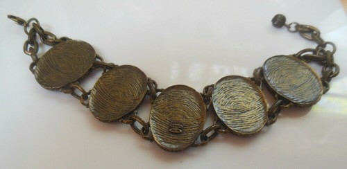 Vintage Avon NR Victorian Christmas Bracelet Oval Panel Chain Link - Picture 4 of 4