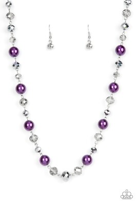 Decked Out Dazzle - Purple Necklace - Paparazzi 