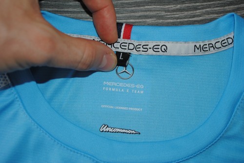 MERCEDES BENZ EQ FORMULA E S8 RACING MEN'S T-SHIRT WINNERS BLUE COLOR SIZE LARGE - Picture 4 of 7