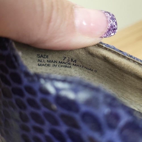 Sam Edelman Womens Sadi Blue Snake Print Pump Stiletto Heels Size 7.5 M - Picture 7 of 7