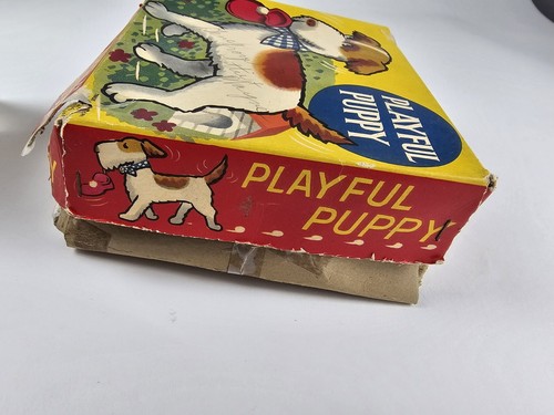 Vintage 50's Mid Century Alps Wind up Terrier Dog Playful Pup 1950 60s Toy Works - 第 6/15 張圖片
