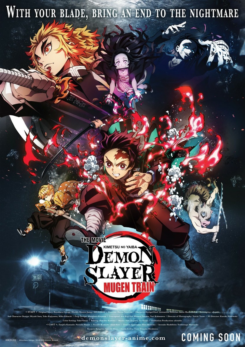 Demon Slayer movie poster (a) - 11 x 17 inches | eBay