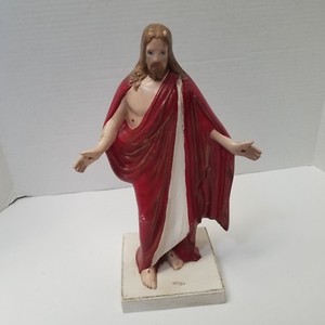 Vintage-Ceramic-Hand-Painted-11-5-034-Jesus-Christ-Figurine-1993