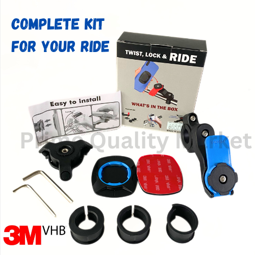 Quad Compatible Phone Rack Cradle Device Loc Out Front Bike Twist Mountain Cycle - Picture 28 of 30