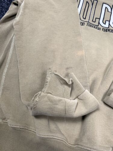 Vintage 90’s Volcom Sweatshirt Mens S BEIGE Skateboarding Pullover Hipster - Picture 8 of 11