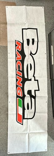 Beta Racing Logo Flagge Banner 30" x 120" (2,5' x 10') NEU