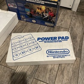 Nintendo NES Power Set in Box with Power Pad Controller Untested Not Complete