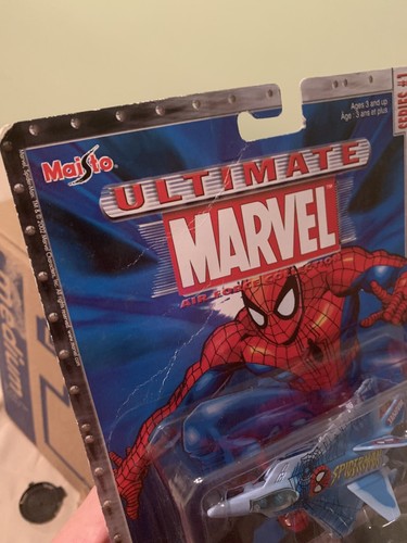 2002 Maisto Ultimate Marvel Air Force Spider-Man F-117A Nighthawk MOC Plane - Picture 2 of 6