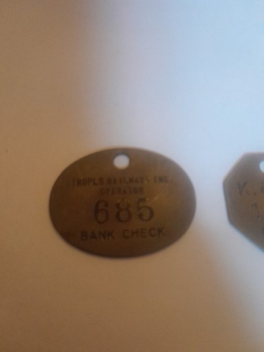 Vintage Brass Rail Road Tags - Picture 2 of 4