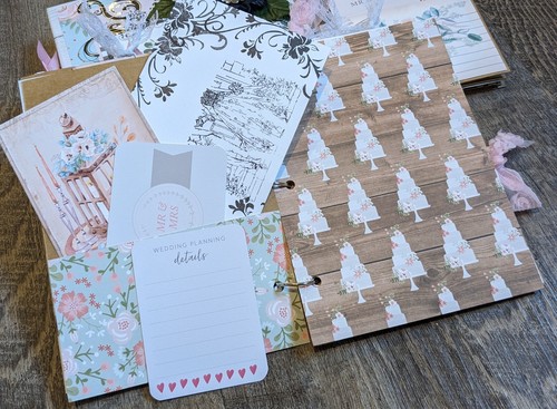 Diario basura prefabricado para boda, álbum de fotos, planificador - Imagen 5 de 10