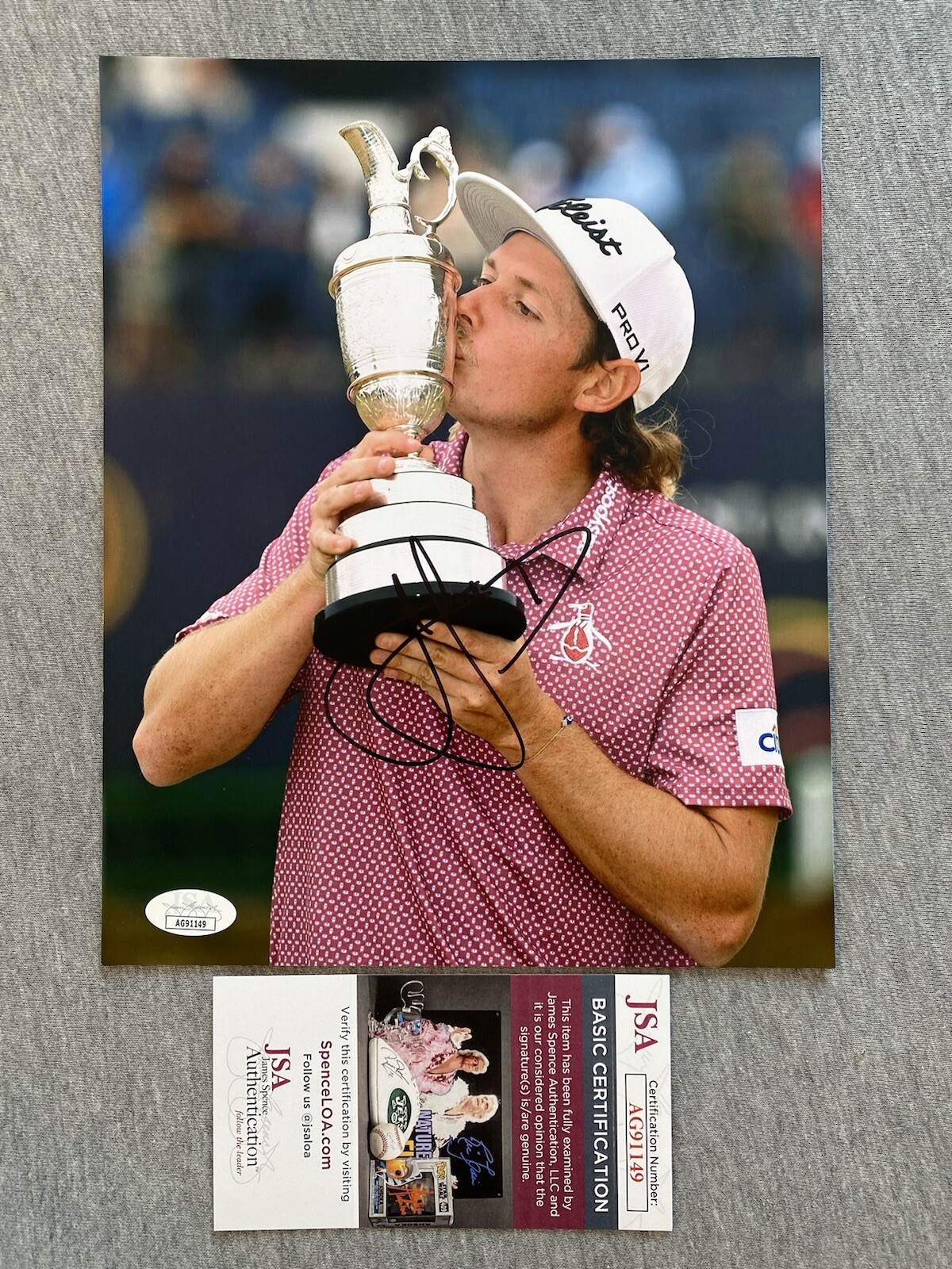 Cameron Smith Autographed Signed 8x10 PHOTO 2022 BRITISH OPEN MAJOR CHAMPION JSA AG91149 